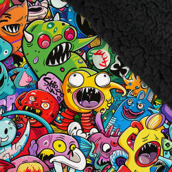 Takoy Téli softshell fekete színű sherpa (báránybunda) anyaggal prémium 20000 / 10000 monster