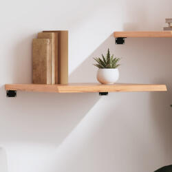 vidaXL világosbarna kezelt tömör tölgyfa fali polc 60x50x(2-4) cm (363651) - balena