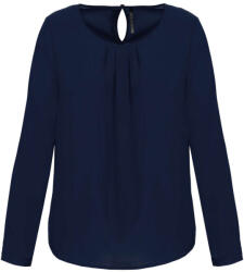 Kariban KA5003 női hosszú ujjú blúz - deep sea blue szín (ka5003dsb-34)