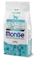 Monge Natural Superpremium Monoprotein Sterilised Cat Codfish - пълноценна суха храна за кастрирани котки с риба треска - 1, 5 кг, Италия - 5531
