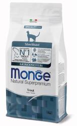 Monge Natural Superpremium Monoprotein Sterilised Cat Trout - пълноценна суха храна за кастрирани котки с пъстърва - 1, 5 кг, Италия - 5494