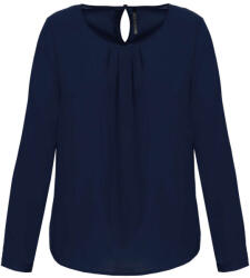 Kariban KA5003 női hosszú ujjú blúz - deep sea blue szín (ka5003dsb-36)