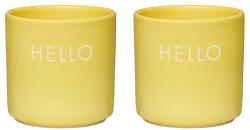 Design Letters lágytojás tartó szett Yello Hello 2 db - sárga Univerzális méret