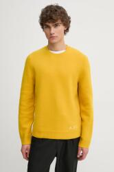 APC A. P. C. gyapjú pulóver pull edward férfi, sárga, WVBDK. H23059 - sárga XL
