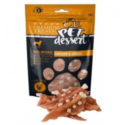 Pet's Dessert Recompense PET'S DESSERT CHICKEN CHEESE 80g