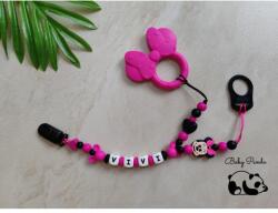 Baby Panda Általad választott 2 ágú - Névre szóló cumilánc / rágycsalánc