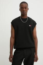 Tommy Hilfiger pamut mellény fekete, DM0DM19194 - fekete L