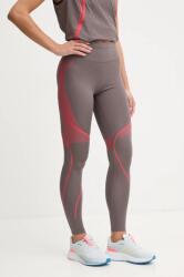 adidas by Stella McCartney leggins de antrenament TruePace culoarea gri, cu imprimeu, IW9868 9BYH-LGD0BT_90X (IW9868)