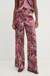 Hoss Intropia pantaloni femei, culoarea violet, lat, high waist, 6548625 9BYH-SPD189_45X (6548625)