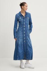 Tommy Hilfiger rochie jeans maxi, mulata, DW0DW19738 9BYH-SUD1ET_55J (DW0DW19738)