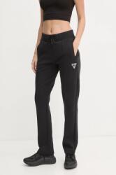 Guess pantaloni de trening ANN culoarea negru, neted, V4BB19 KBCK2 9BYH-LGD058_99X (V4BB19.KBCK2)