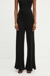 Pinko pantaloni de lana culoarea negru, neted, 104349 A26W 9BYH-SPD05M_99X (104349.A26W)