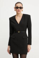Elisabetta Franchi rochie din amestec de lana culoarea negru, mini, evazată, AB63747E2 9BYH-SUD0U4_99X (AB63747E2)