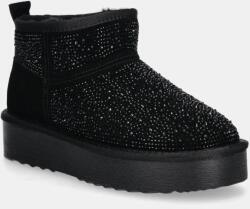 Steve Madden cizme de zapada din piele intoarsa Clydes culoarea negru, SM11003465 9BYH-OBD32C_99X (SM11003465.02S)