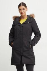 The North Face hanorac Zaneck Parka femei, culoarea negru, de tranzitie, NF0A4M8YKX71 9BYH-KUD0Z2_99X (NF0A4M8YKX71)