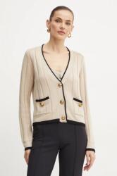 Luisa Spagnoli cardigan din lana MOZIONE culoarea bej, 58437 9BYH-SWD0I8_80X (58437)