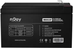 nJoy Szünetmentes akkumulátor - HR09122F (12V/9Ah, High Rate Discharge, Long-life, T2/F2, zárt, gondozás mentes, AGM) (UPSNJOYHR09122F)