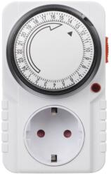 UltraTech Kapcsolóóra, időzítő, napi időzítés, 48 BE-KI/nap, dugaszolható, elektromechanikus, UT-T161M