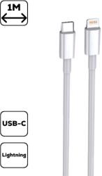 Cellect Cablu de date Type-C către Lightning 1m/3A, alb (MDCU-TYPEC-LIGHTN-W)