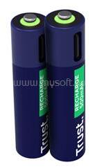 Trust 25585 újratölthető AAA elem USB-C csatlakozással 2db (TRUST_25585) (TRUST_25585)