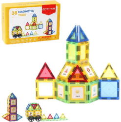 Magplayer Set de constructie magnetic 3D - 38 piese (EDUC-MPL2-38) Jucarii de constructii magnetice