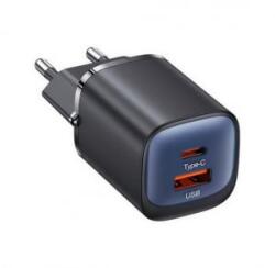 USAMS CC254 USB-A, Type-C hálózati töltő 30W (CC254TC01)