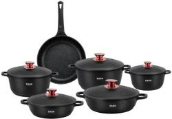 ZASS Set oale de inalta calitate din aluminiu Zass Gourmet ZG-ZCS 01, Negru (ZG-ACS 01 Negru)