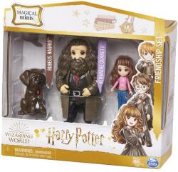 Harry Potter Set 3 figurine Harry Potter Wizarding World Hermione, Hagrid, Fang Figurina