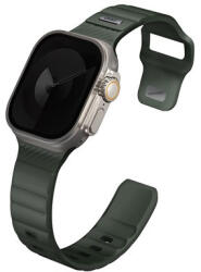 Uniq Stride KFM Apple Watch 49mm gumis szilikon szíj, sötétzöld (UNIQ-49MM-STRIGRN) - speedshop