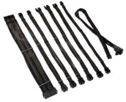 Kolink Core Pro fonott kábelhosszabbító kit 12V-2x6 Type 2 Jet Black/Gunmetal Grey (COREPRO-EK-12VT2-BGM) (COREPRO-EK-12VT2-BGM)