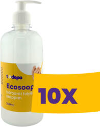 T-depo EcoSoap bőrbarát folyékony szappan pumpás 500ml (Karton - 10 db)