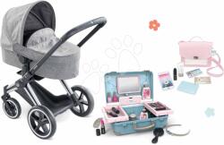 Corolle Set cărucior și valiză cosmetică Cybex Landau 3în1 Priam Corolle cu geantă și produse cosmetice (CO140770-1)