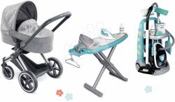 Corolle Set cărucior și cărucior de curățenie Cybex Landau 3în1 Priam Corolle cu aspirator electronic și masă de călcat cu fier de călcat (CO140770-8)