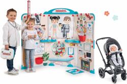 Corolle Set cărucior și cabinet medical Cybex Landau 3în1 Priam Corolle cu anatomia corpului uman și 65 accesorii (CO140770-6)