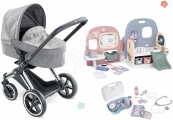 Corolle Set cărucior cu căsuță pentru păpușă Cybex Landau 3în1 Priam Corolle și valiză cu accesorii de îngrijire Baby Care (CO140770-3)