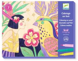 DJECO Atelier de pictura pe lemn Fete si flori, Djeco (DJ08738) - ookee