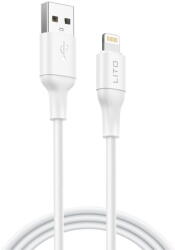 Lito Cablu de Date cu Mufe USB, Lightning, 1m - (LD06) - White (KF2338104) - vexio