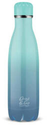 COOLPACK Drink & Go Fém Kulacs/Termosz - 500 ml, Gradient Blue Lagoon