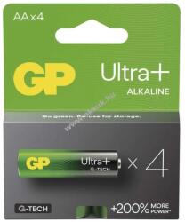 GP Batteries Ultra Plus alkáli, AA, mignon, ceruza elem 4db/csomag