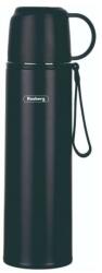 Rosberg Термос Rosberg R52010F black, 0.5л. , неръждаема стомана, двуслойна вакуумна изолация, капак чаша, черен (R52010F black)