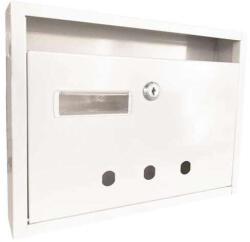 Gomboss/Perfekto Lépcsőházi Postaláda (MONACO) 310Mm X 230Mm X 60Mm lefele nyíló FEHÉR (82-P00013-64)