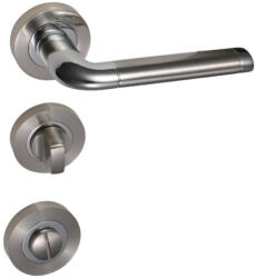 Gomboss/perfekto Lindo Körrozettás Szatén Króm Felület WC (25-600165-58)