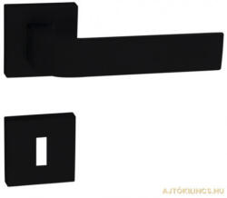 Gomboss/Perfekto Tímea Black Line Kerek Rozettás (Fém Alaplappal) Fekete Szín Csak Kilincs Felső Rozettán (50-000073-50-K)