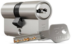 Titan I6 Biztonsági kuplungos és Törésvédett Hengerzárbetét 31/45 Szatén Króm Felület (5 Kulcs) (25-H000I6-Z-31-45)