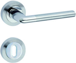 Gomboss/Perfekto Lindo Körrozettás Szatén Króm Felület Csak Kilincs Felső Rozettán (25-600165-50-K)