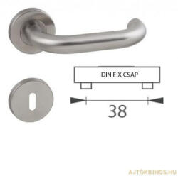 Gomboss/Perfekto Ubul U-alakú Din Fix Csapos Körrozettás Rozsdamentes Inox WC Gömb Gomb/Kilincs (70-600229-58-GB)