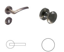 Gomboss/Perfekto Figo Antik Súrolt Felület PZ Gomb/Kilincs (30-600525-52-GK)