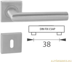 Gomboss/perfekto Tímea Din Fix Csapos Négyzetrozettás Rozsdamentes Inox BB (70-600232-51)