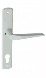 Gomboss/perfekto Alu 410 Pajzsos Ajtókilincs Fehér 90 mm PZ (65-000060-12)
