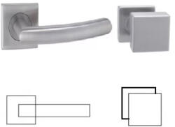 Gomboss/perfekto Gina Din Fix Csapos Négyzetrozettás Rozsdamentes Inox WC Asszimetrikus Gomb/Kilincs (70-600231-58-GE)